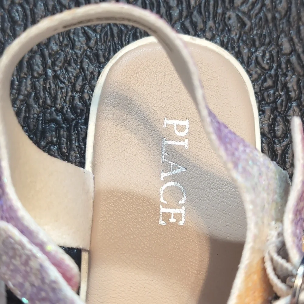 Children's Place Rainbow Glitter Sandals Shoes